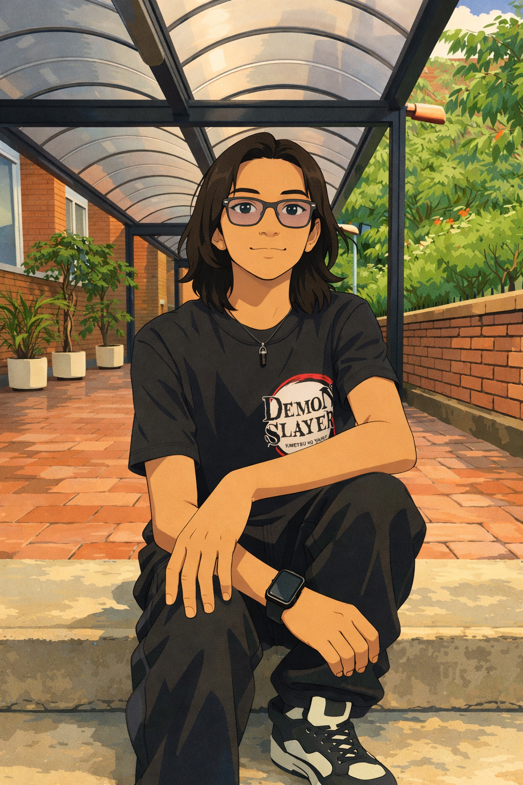 Ilustración creativa sobre mí